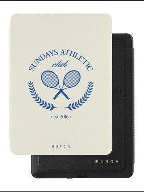 BURGA Kindle Paperwhite Case - Sundays Athletic Club Cream & Blue